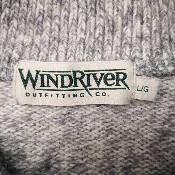 Wind River Outfitting Co. Men's Size Large Grey Made in Canada Sweater - Picture 3 of 7